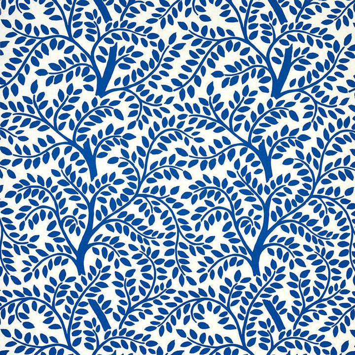 Temple Garden Ii Blue 5011962 by Schumacher Designer Wallpaper Happy Together 13.5" - Swanky Fabrics -