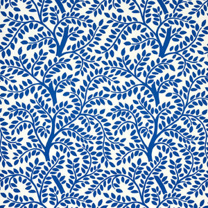 Temple Garden Ii Blue 5011962 by Schumacher Designer Wallpaper
