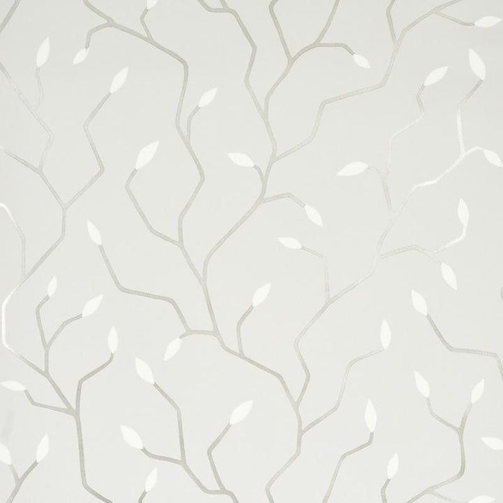 Cymbeline Silver 5011381 by Schumacher Designer Wallpaper Misterioso 27.0" - Swanky Fabrics -