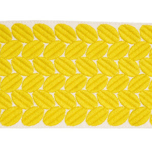 Berkeley Tape Wide Yellow 70659 by Schumacher Designer Trim