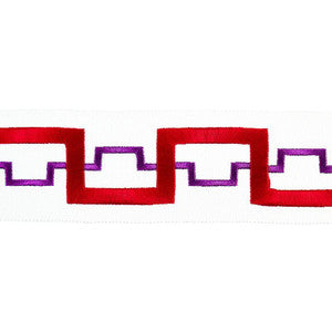 Turret Tape Garnet 74353 by Schumacher Designer Trim