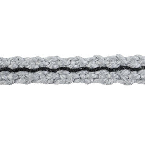 Carmo Gimp Silver & Black 79021 by Schumacher Designer Trim