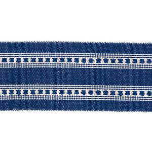 Lubeck Tape Navy 79111 by Schumacher Designer Trim