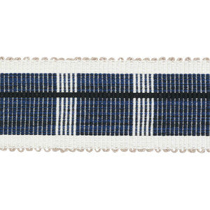Calcada Tape Medium Midnight 79202 by Schumacher Designer Trim