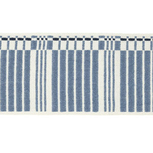 Carmo Tape Wide Indigo 79210 by Schumacher Designer Trim