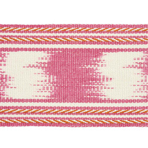 Banyan Ikat Tape Pink 79301 by Schumacher Designer Trim
