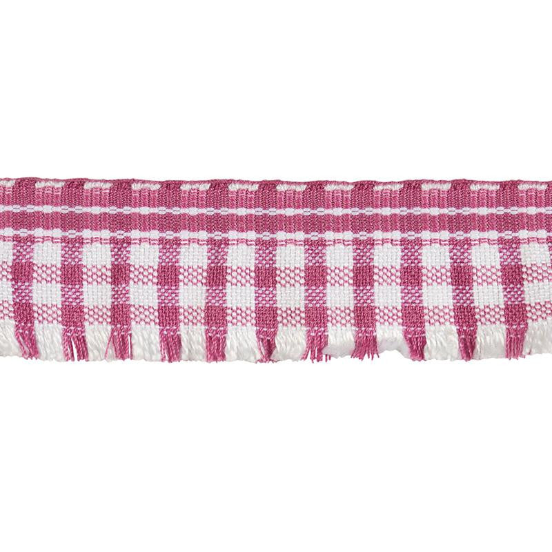 Rosaly Tape Pink 79391 by Schumacher Designer Trim Marie-Chantal - Swanky Fabrics -