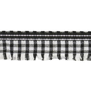 Rosaly Tape Black 79393 by Schumacher Designer Trim