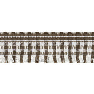 Rosaly Tape Brown 79394 by Schumacher Designer Trim