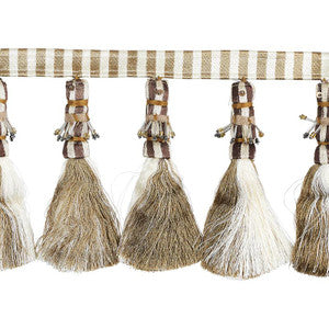Antony Tassel Natural & Ivory 79602 by Schumacher Designer Trim