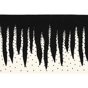 Stalactite Tape Black & White 79670 by Schumacher Designer Trim