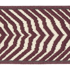 Arcure Ripple Tape Aubergine 79702 by Schumacher Designer Trim