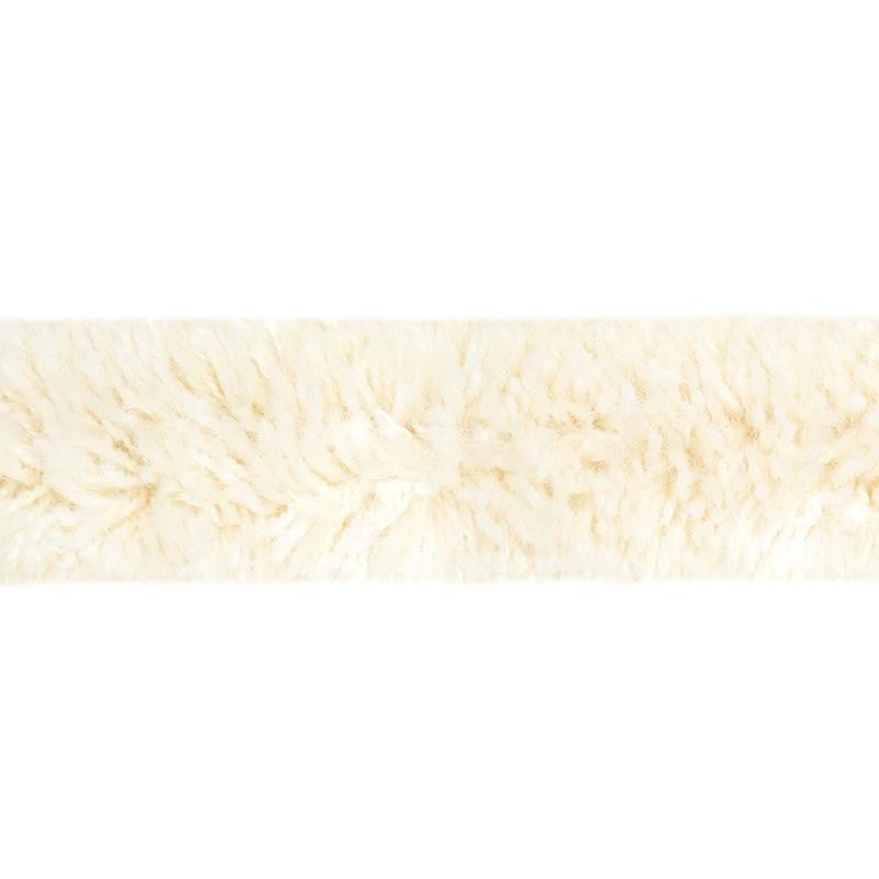 Tuft Braid Tape Ivory 79730 by Schumacher Designer Trim Neisha Crosland - Swanky Fabrics -