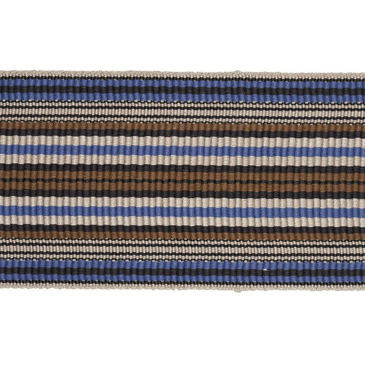 Topaki Stripe Tape Wide Bluebell 79740 by Schumacher Designer Trim Neisha Crosland - Swanky Fabrics -
