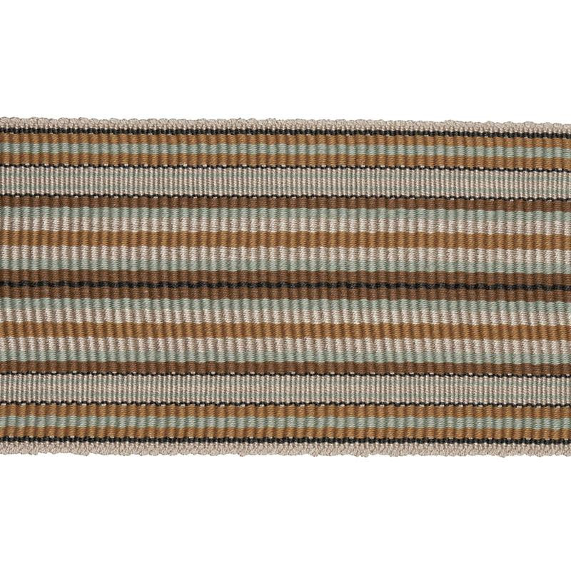 Topaki Stripe Tape Wide Mustard 79741 by Schumacher Designer Trim Neisha Crosland - Swanky Fabrics -