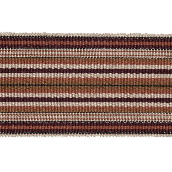 Topaki Stripe Tape Wide Aubergine 79742 by Schumacher Designer Trim Neisha Crosland - Swanky Fabrics -