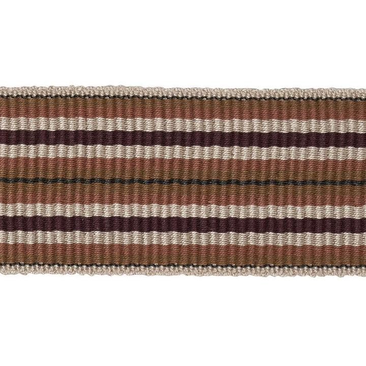 Topaki Stripe Tape Medium Aubergine 79752 by Schumacher Designer Trim Neisha Crosland - Swanky Fabrics -