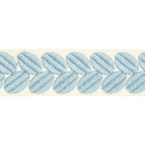 Berkeley Tape Narrow Sky 79910 by Schumacher Designer Trim