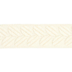 Berkeley Tape Narrow Ivory 79911 by Schumacher Designer Trim