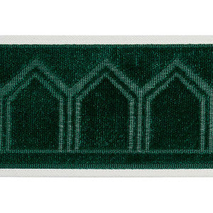 Vizier Velvet Tape Emerald 75737 by Schumacher Designer Trim