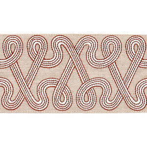 Freeform Embroidered Tape Clay 76734 by Schumacher Designer Trim