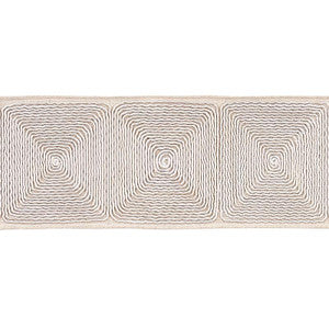 Nautilina Embroidered Tape Natural 79890 by Schumacher Designer Trim