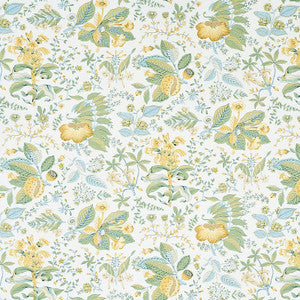 Pomegranate Botanical Citron 178123 by Schumacher Designer Fabric
