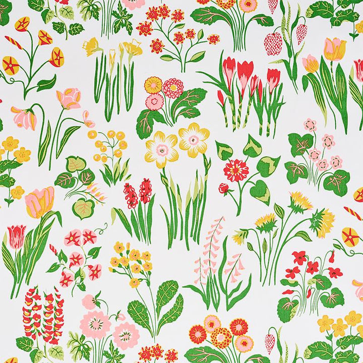Carly Pink 179080 by Schumacher Designer Fabric Flower Power 27.0" - Swanky Fabrics -