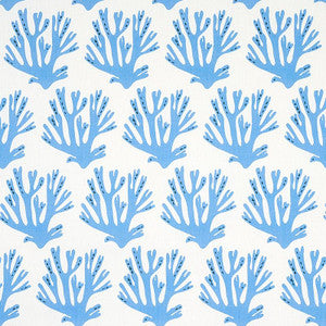 Coral Blue 179100 by Schumacher Designer Fabric