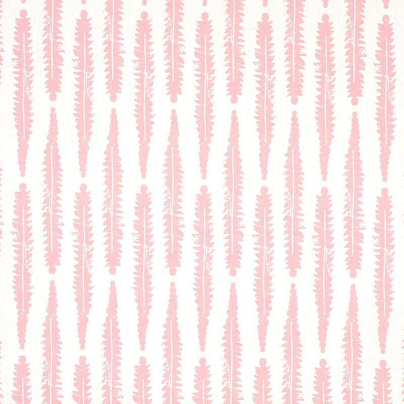 Fern Pink 179150 by Schumacher Designer Fabric Molly Mahon 3.38" - Swanky Fabrics -
