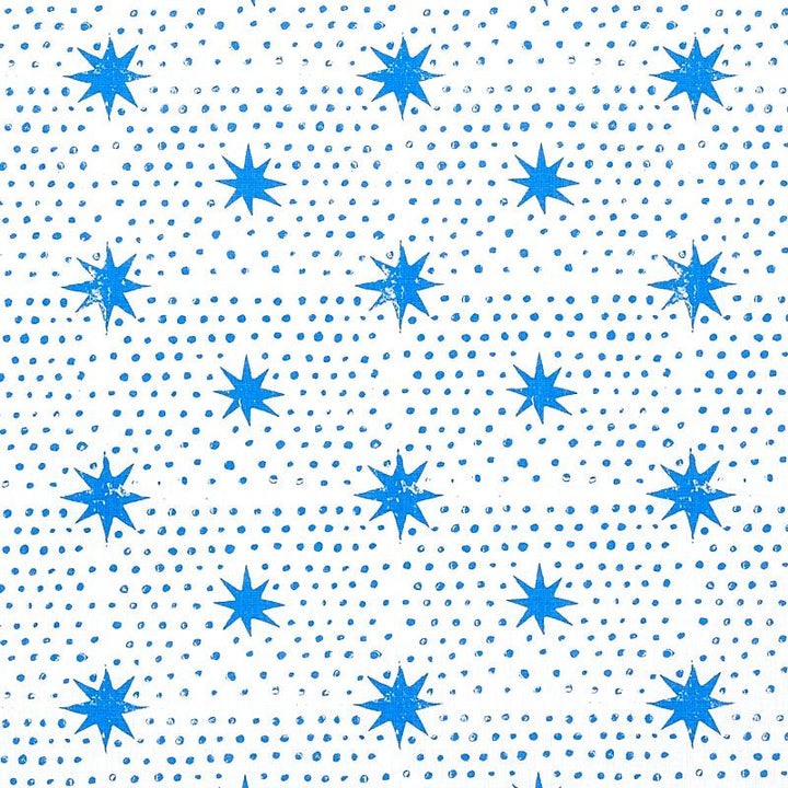 Spot & Star Blue 179160 by Schumacher Designer Fabric Molly Mahon 6.75" - Swanky Fabrics -