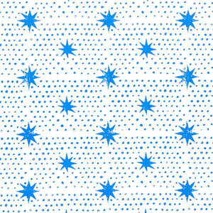 Spot & Star Blue 179160 by Schumacher Designer Fabric