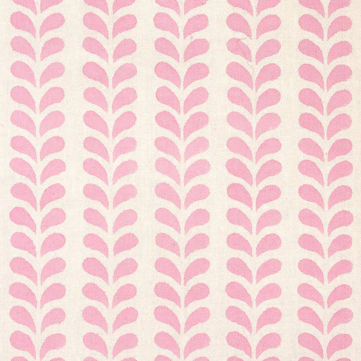 Bindi Hand Block Print Pink 179271 by Schumacher Designer Fabric Molly Mahon 1.0" - Swanky Fabrics -