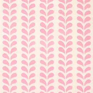 Bindi Hand Block Print Pink 179271 by Schumacher Designer Fabric
