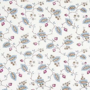Maryam Vine Sky & Plum 179452 by Schumacher Designer Fabric