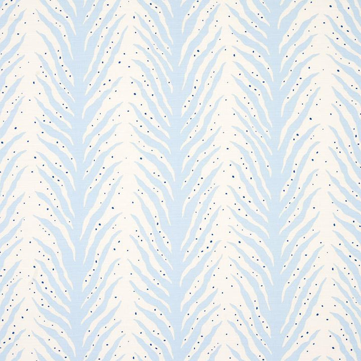 Creeping Fern Print Slumber Blue 179480 by Schumacher Designer Fabric Happy Together 27.0" - Swanky Fabrics -