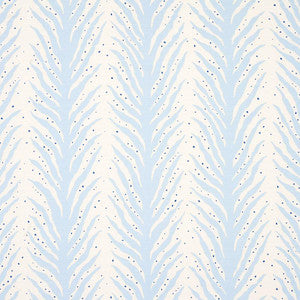 Creeping Fern Print Slumber Blue 179480 by Schumacher Designer Fabric