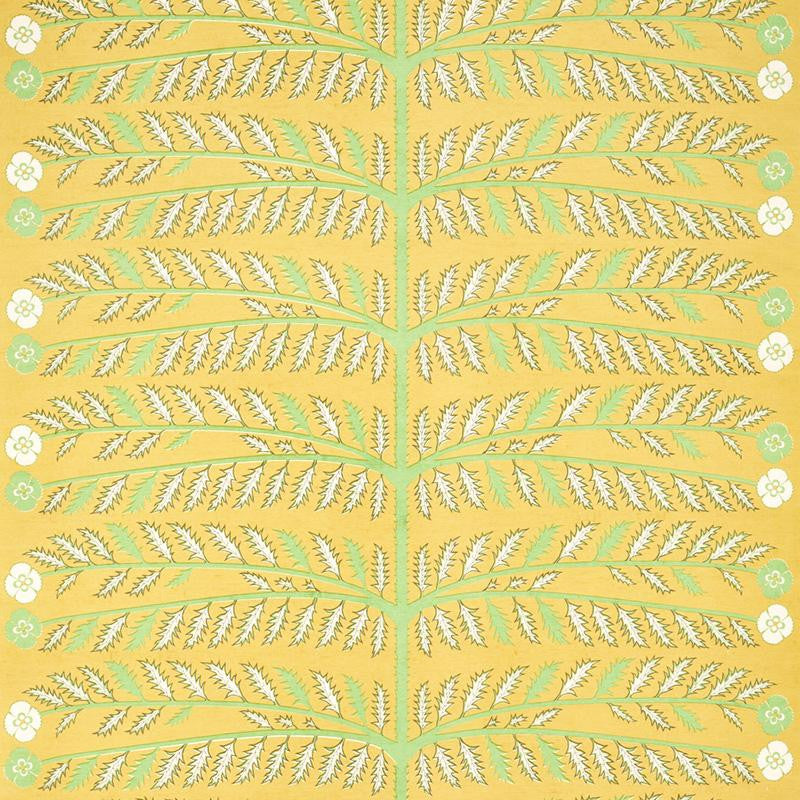 Thistle Mustard 179532 by Schumacher Designer Fabric Neisha Crosland 53.0" - Swanky Fabrics -