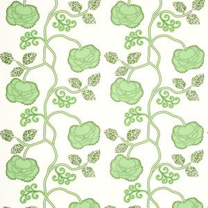 Queen Fruit Chintz Jade 179540 by Schumacher Designer Fabric