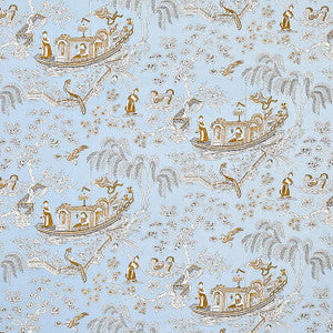 Matsudana Blue 179611 by Schumacher Designer Fabric
