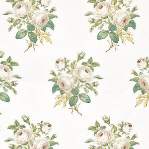 Loudon Rose Ivory 179630 by Schumacher Designer Fabric