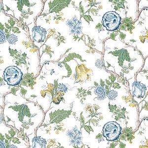 Josephine Blue 179652 by Schumacher Designer Fabric