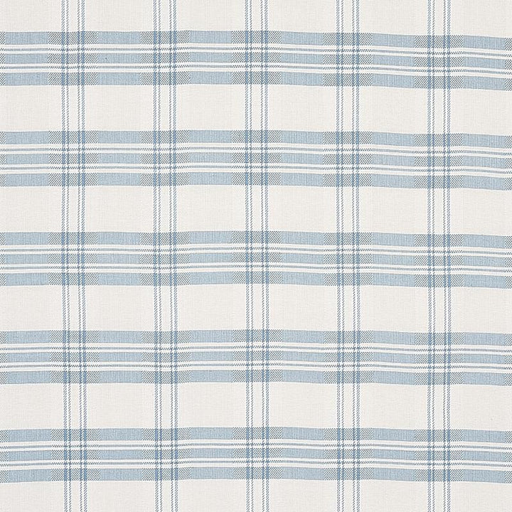 Check Rustique Sky 50205 by Schumacher Designer Fabric A Country Life 4.25" - Swanky Fabrics -