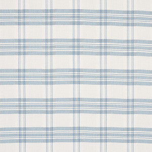 Check Rustique Sky 50205 by Schumacher Designer Fabric