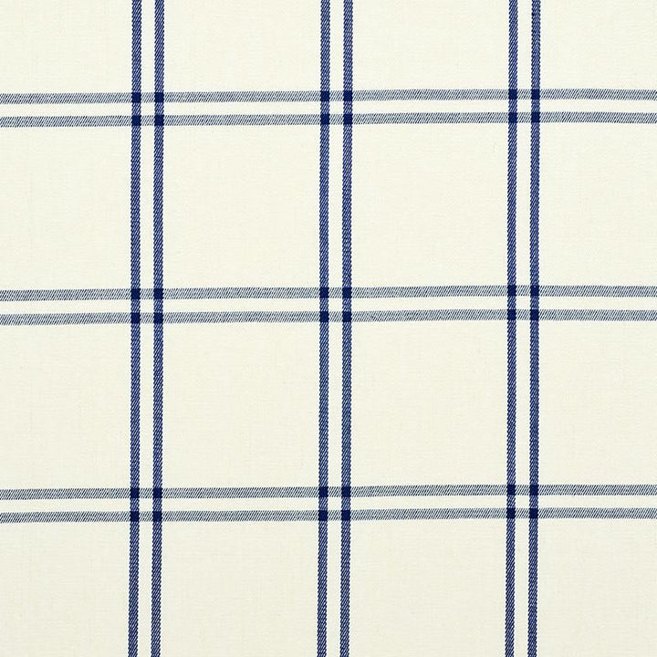 Luberon Plaid Blue 55716 by Schumacher Designer Fabric New Traditional 5.38" - Swanky Fabrics -
