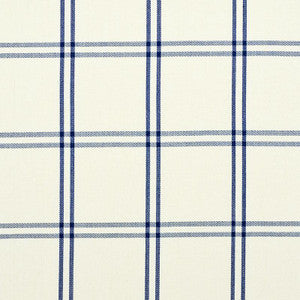 Luberon Plaid Blue 55716 by Schumacher Designer Fabric