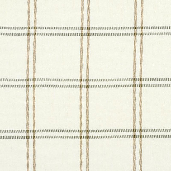 Luberon Plaid Natural 55717 by Schumacher Designer Fabric New Traditional 5.38" - Swanky Fabrics -