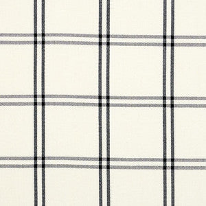 Luberon Plaid Black 55718 by Schumacher Designer Fabric