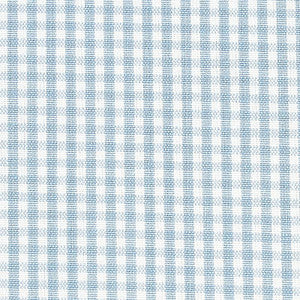 Barnet Cotton Check Sky 64629 by Schumacher Designer Fabric