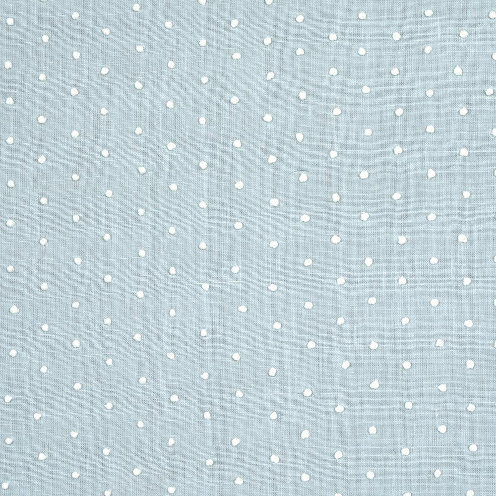 Pebble Embroidery Sky 67981 by Schumacher Designer Fabric Rhapsody In Blue - Swanky Fabrics -